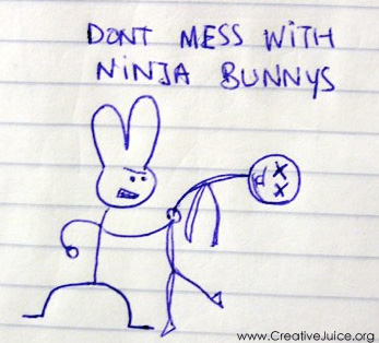 don't mess with ninja bunnies